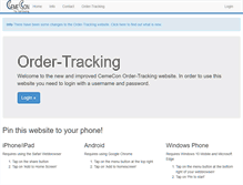 Tablet Screenshot of ordertracking.cemecon.de